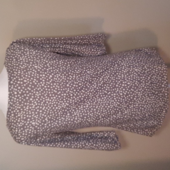 Merona Square Neck Women’s Top, Gray Polka Dot - Picture 4 of 5